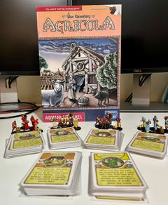 Agricola Revised Edition + 4 WizKids Mini Expansions (Fully Sleeved Cards & Meeples)