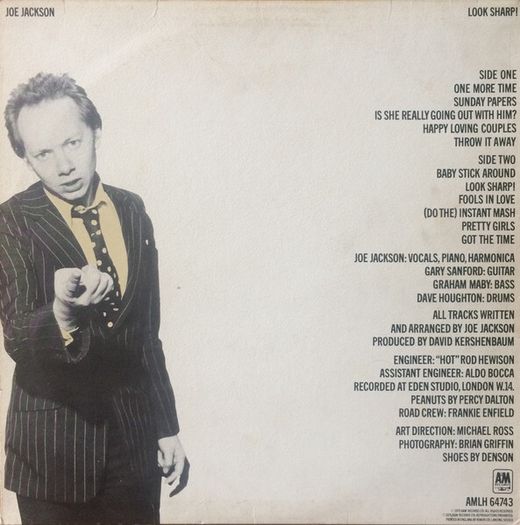 Joe Jackson   Look Sharp Irish pressing
