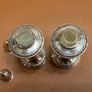 Antique pair of Sterling silver Salt & Pepper shakers Image 2