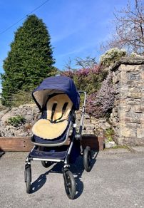 Bugaboo Fox 2 Travel System Navy, Bassinet, Nuna Turtle Car Seat and Extras, Excellent Condition