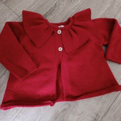 Baby Girl red cardigan 9-12M