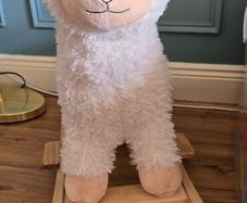 llama rocking horse