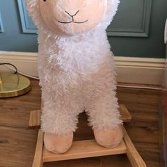 llama rocking horse