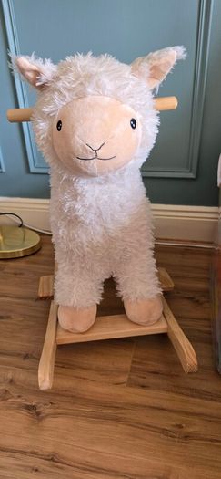 llama rocking horse
