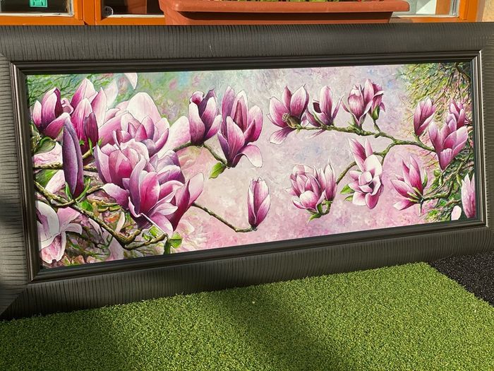 Hand made stained glass picture