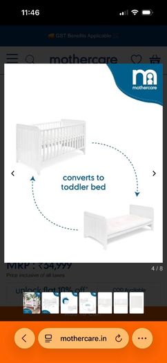 Cot/toddler bed