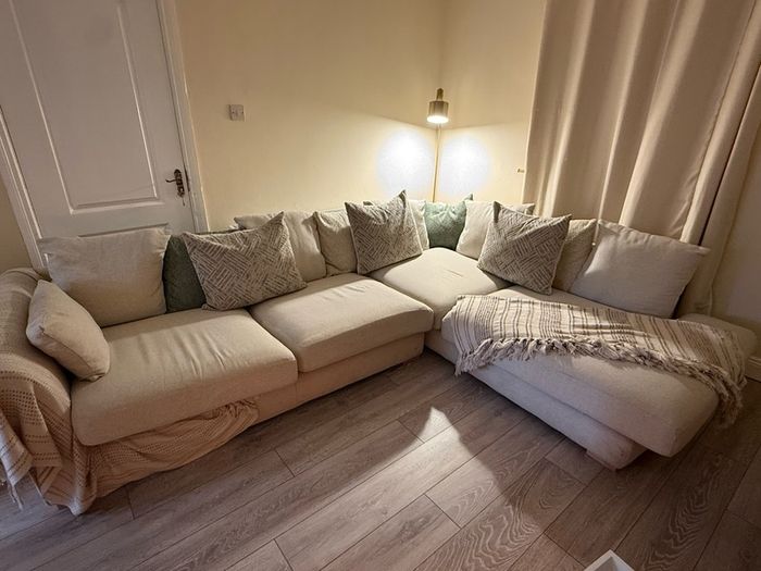 dfs L shape sofa