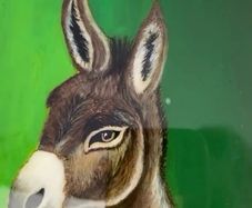 Handpainted Donkey