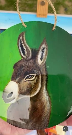 Handpainted Donkey