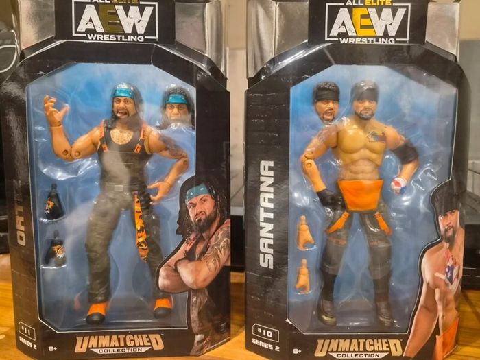 AEW Wrestling Figures - Santana and Ortiz