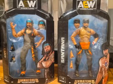 AEW Wrestling Figures - Santana and Ortiz