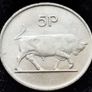 [#90] - Ireland 1986 | ERROR Irish 5p | Five Pence | Bull | KM.22 Image 2