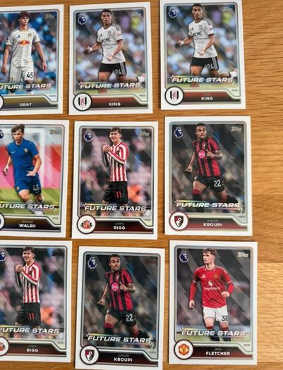Lot of 12 Future Stars Topps premier league 26/27 season