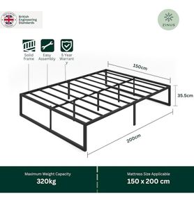 Zinus Lorelai King Size Bed Frame (150 x 200 cm)