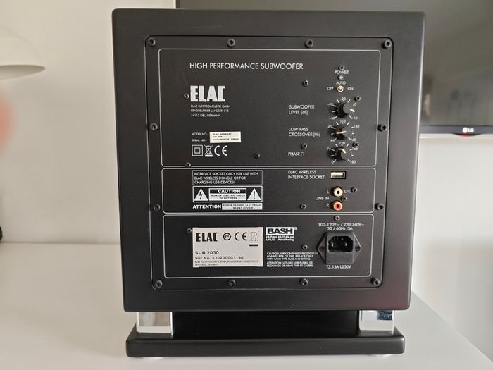 ELAC SUB 2030 Active Subwoofer (Black) - Perfect working order