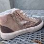 Zara High Top Sneaker with Glittery Detail (size 13.5) Image 5