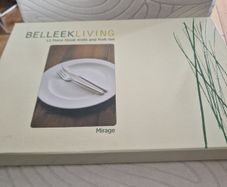 Belleek steak knife and fork set
