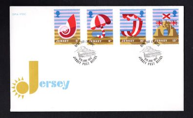 1975 Jersey: Jersey Tourism Commemorate Stamps First Day Cover (FDC)