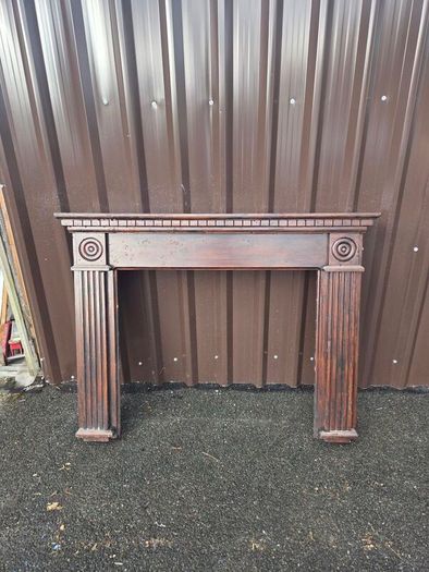 Handmade timber fireplace surround