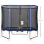 305cm Trampoline for Kids and Adult with Safety Enclosure Net Spring Pad Waterproof Jump Mat for Outdoor Indoor Use Image 2
