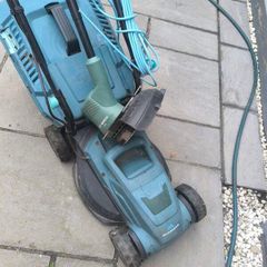 lawnmover and bosch trimmer