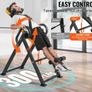 Inversion Table, 300lbs Capacity Heavy Duty Inversion Table, Decompression Back Stretcher Machine, Strength Training Equipment with Headrest, Ankle Lock, Adjustable Protective Belt, Orange/Black Image 3