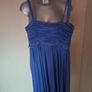 BNWT Adrianna Papell boutique blue embroidered style 041829470 knee length dress size UK6 EU34 Postage included Image 6