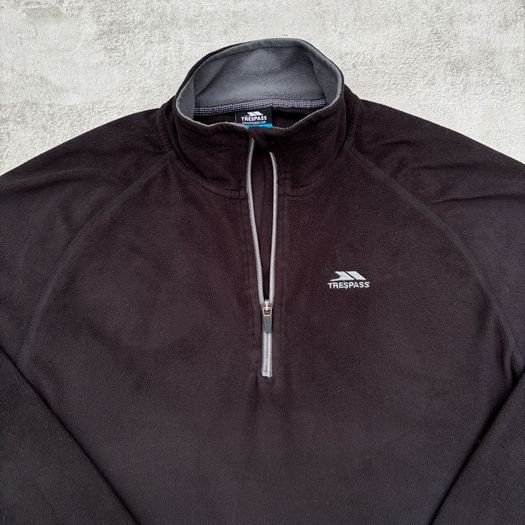 Black Trespass Half Zip Fleece
