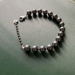 Genuine Swarovski grey pearl bracelet