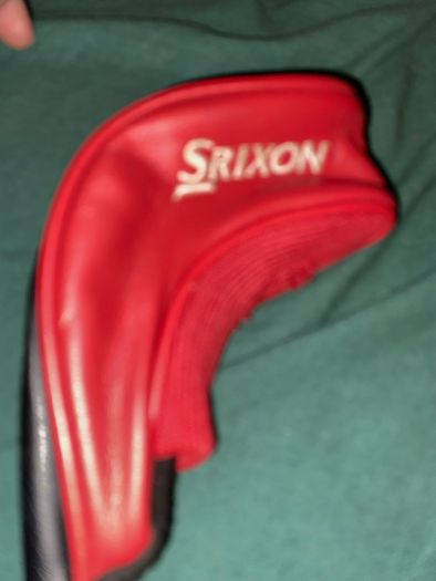 Red srixon Z 3 wood, golf driver cover