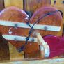 Rustic Driftwood Hearts Woodart Display Image 5