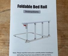 Foldable bed rail- for elderly adults- bed safety