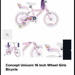Concept unicorn bike 16"
