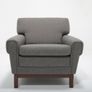 Vintage Grey Tweed Armchair, Sweden, 1960s. Image 5