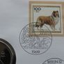 Collie Sheep Dog Gibraltar 1 Royal 1995 stamp coin cover. Rare Image 3