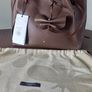 Weekend By MaxMara Falco Chocolate Brown Leather Tote with Pochette Image 8