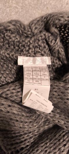Promod Grey Chunky Cable-Knit Scarf Snood