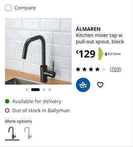 IKEA kitchen tap with hose ALMAREN