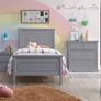 Holly Double Bedframe Grey and White Image 4