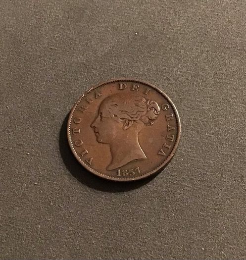 Great Britain 1857 Victoria Halfpenny