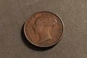 Great Britain 1857 Victoria Halfpenny