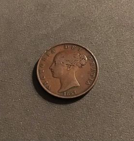 Great Britain 1857 Victoria Halfpenny