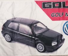 VW Golf MK3 black Flag.