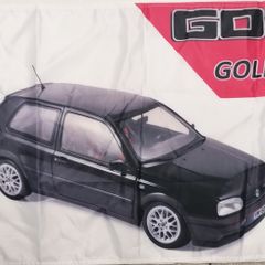 VW Golf MK3 black Flag.