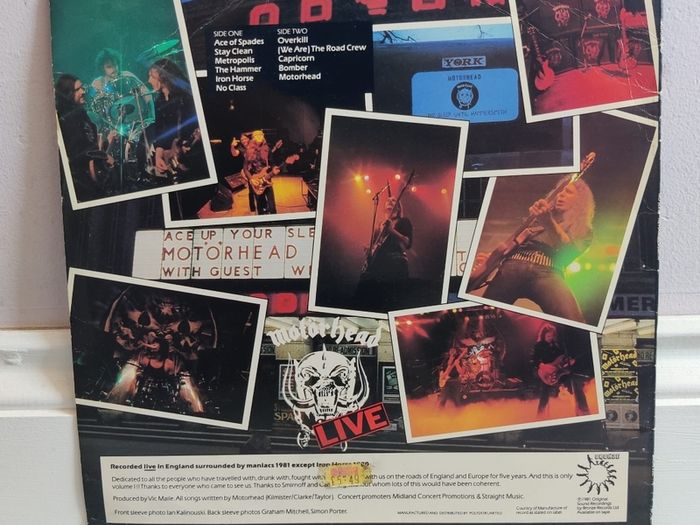 LP Vinyl Record - Motorhead - No Sleep 'til Hammersmith (Irish)