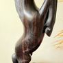 Vintage Ebony Wood Horse Image 5