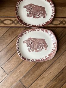 Vintage 1960"s Pair English Ironstone Pottery Beefeaters