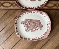 Vintage 1960"s Pair English Ironstone Pottery Beefeaters