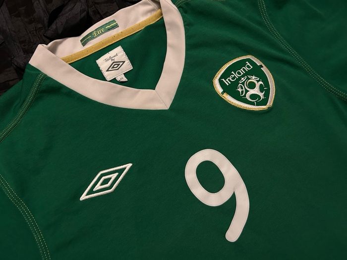 Republic Of Ireland Match Worn / Issue 2010 2011 Home Jersey Shirt Umbro