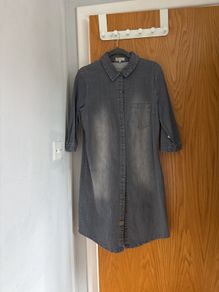 Grey Denim Dress